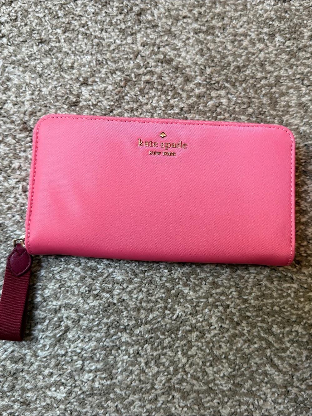 kate spade Pink Zip-Around Continental Wallet